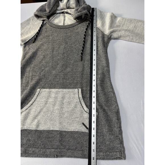 Marc New York Women's L Gray Hoodie Athleisure Textured Colorblock Gorpcore - Picture 7 of 7